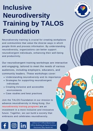 Inclusive Neurodiversity Training by TALOS Foundation