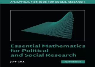 $PDF$/READ/DOWNLOAD️❤️ Essential Mathematics for Political and Social Research (Analytical