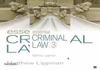 [PDF]❤️DOWNLOAD⚡️ Essential Criminal Law