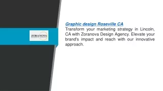 Graphic Design Roseville Ca Zoranovadesignagency.com