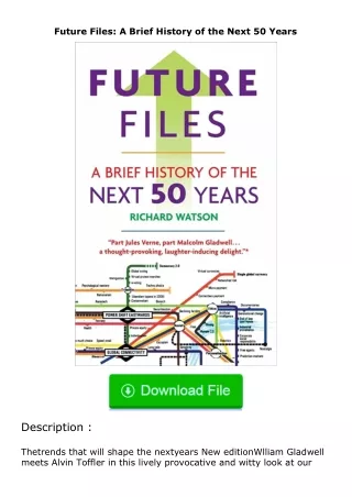 ❤️get (⚡️pdf⚡️) download Future Files: A Brief History of the Next 50 Years