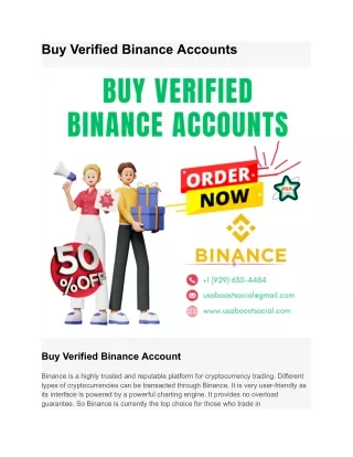 Buy Verified Binance Accounts