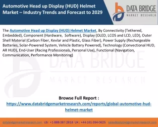 Automotive Head up Display (HUD) Helmet Market