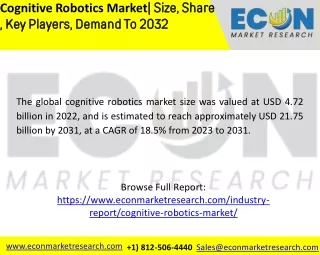 Cognitive Robotics Market