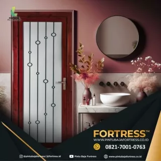 ESTETIK!!! WA 0821 7001 0763 (FORTRESS) Harga Pintu Aluminium Coklat di Tual