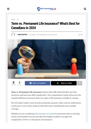 Should You Get Term or Permanent Life Insurance?