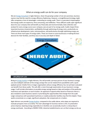 What an energy audit can do for your company 15.5.24