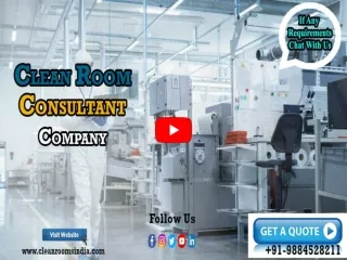 Clean Room Consultant Company Bangalore