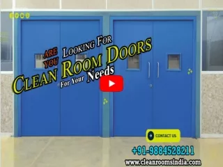 Clean Room Doors Manufacturers Bangalore