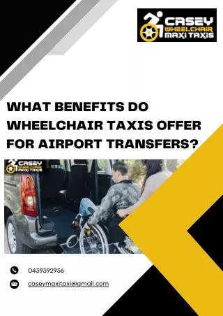 What Benefits Do Wheelchair Taxis Offer for Airport Transfers