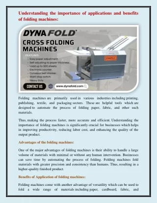 Cross-folding machines