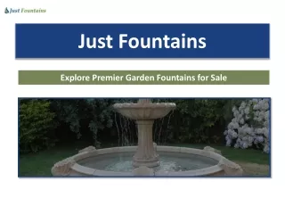 Explore Premier Garden Fountains for Sale