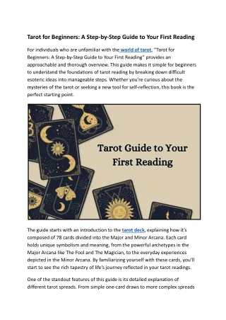 Tarot for Beginners_ A Step-by-Step Guide to Your First Reading