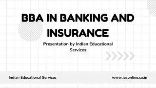 BBA in Banking and Insurance