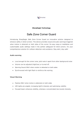 Safe Zone Corner Guard