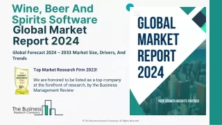 Wine, Beer And Spirits Software Market Share And Trends, Outlook By 2033