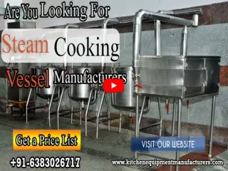 Top Steam Cooking equipment Dealer