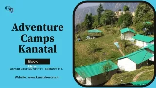 Adventure Camps in Kanatal | Kanatal Camps