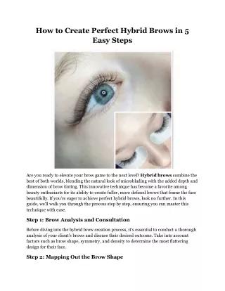 How to Create Perfect Hybrid Brows in 5 Easy Steps - new