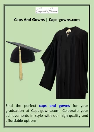 Caps And Gowns  Caps-gowns.com
