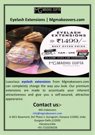 Eyelash Extensions  Mgmakeovers.com