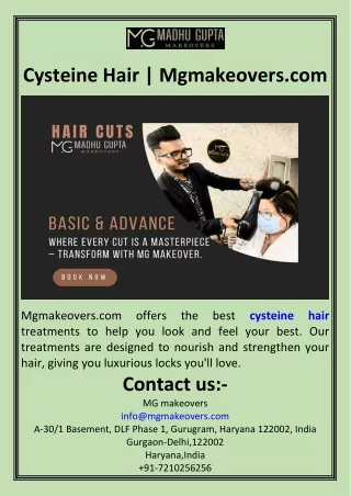 Cysteine Hair  Mgmakeovers.com