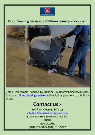 Floor Cleaning Services  360floorcleaningservice.com