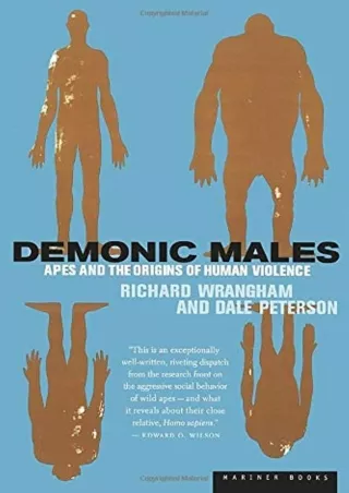 ⚡Read✔[PDF]  Demonic Males: Apes and the Origins of Human Violence