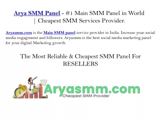 Cheapest smm panel