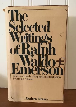 $PDF$/READ The Selected Writings of Ralph Waldo Emerson (Modern Library)