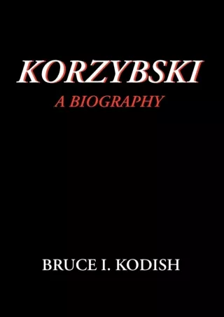 ❤[READ]❤ Korzybski: A Biography