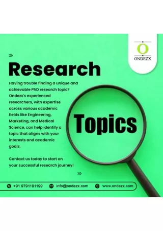 Research Topics