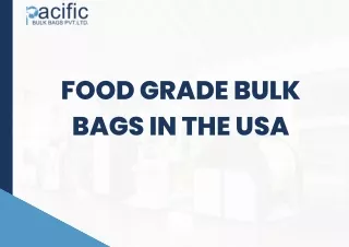 Food Grade Bulk Bags in USA