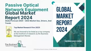 Passive Optical Network Equipment Market Strategies, Insights & Forecast 2033