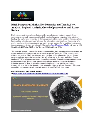 Black Phosphorus Market