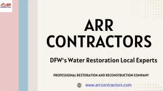 ARR Contractors Water Damage Restoration Plano TX