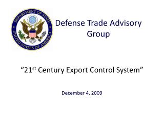 “21 st Century Export Control System”