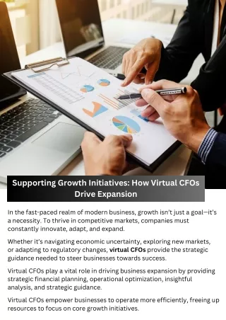 Supporting Growth Initiatives How Virtual CFOs Drive Expansion