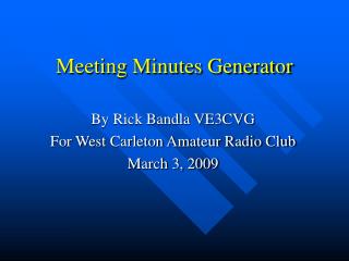 Meeting Minutes Generator