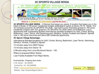 3c sports village,3c sports village noida