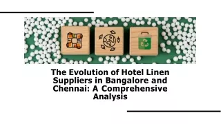 What Trends Are Shaping the Future of Hotel Linen Suppliers in Bangalore and Chennai
