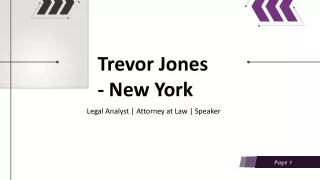 Trevor Jones - New York - A Growth-Oriented Individual
