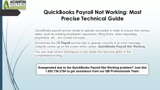 How to overcome QuickBooks Payroll Connection Error