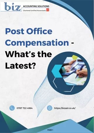 Post Office Compensation - What’s the Latest