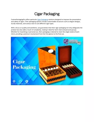 Cigar Packaging