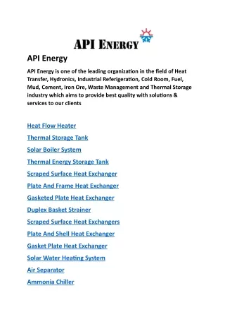 API ENERGY