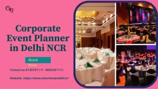 Corporate Event Planner in Delhi NCR