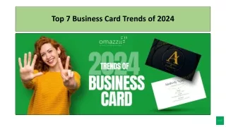 Top 7 Business Card Trends of 2024