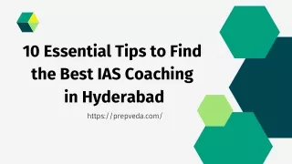 10 Essential Tips to Find the Best IAS Coaching in Hyderabad