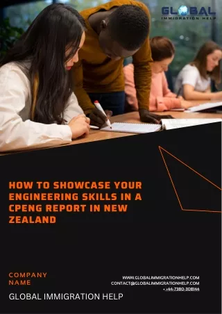 How to Showcase Your Engineering Skills in a CPEng Report in New Zealand